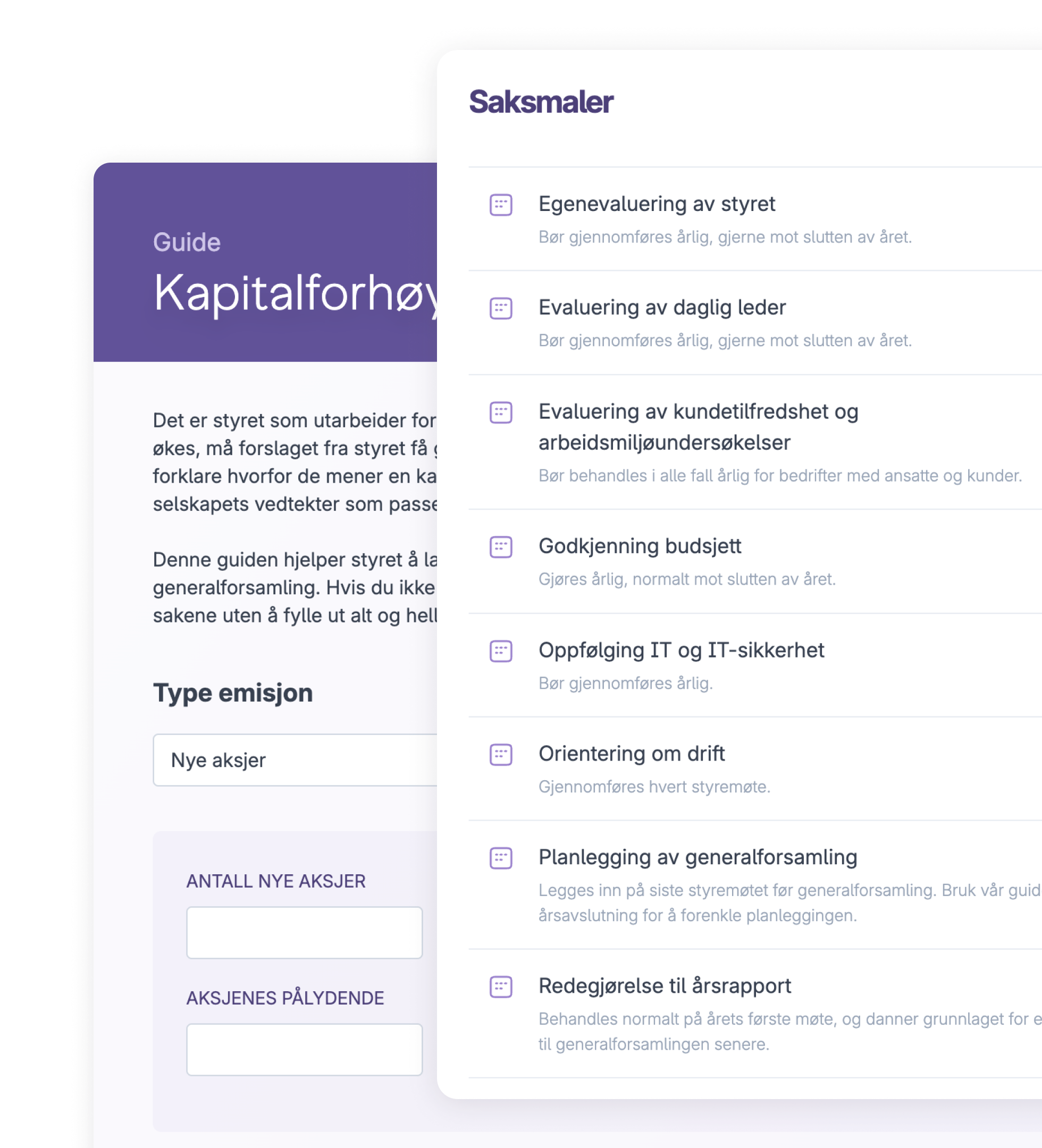 Styreportal saksmaler